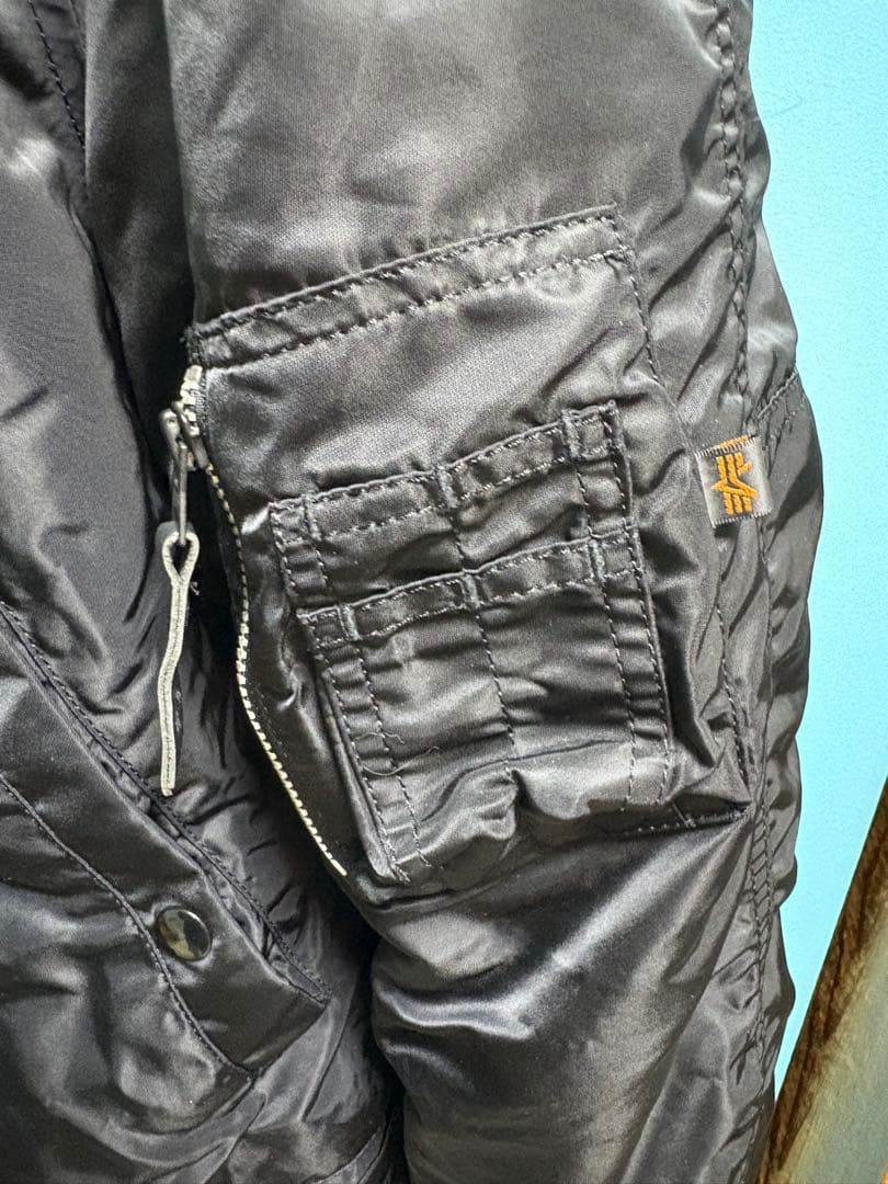 お値引き中❕Alpha Industries ブラック モッズコート XL