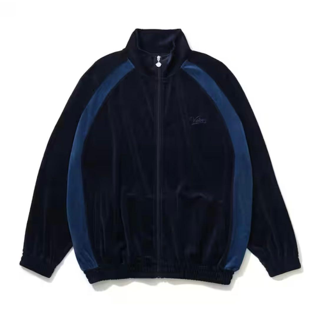 kebozケボズVELOUR TRACK JACKETトラックジャケットMブルー