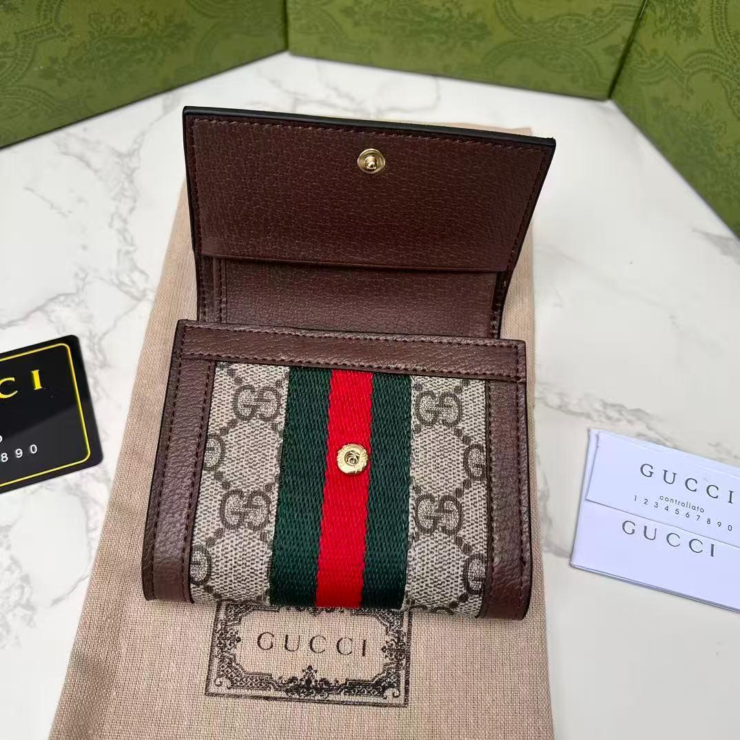 GUCCI GGモノグラム 二つ折り財布