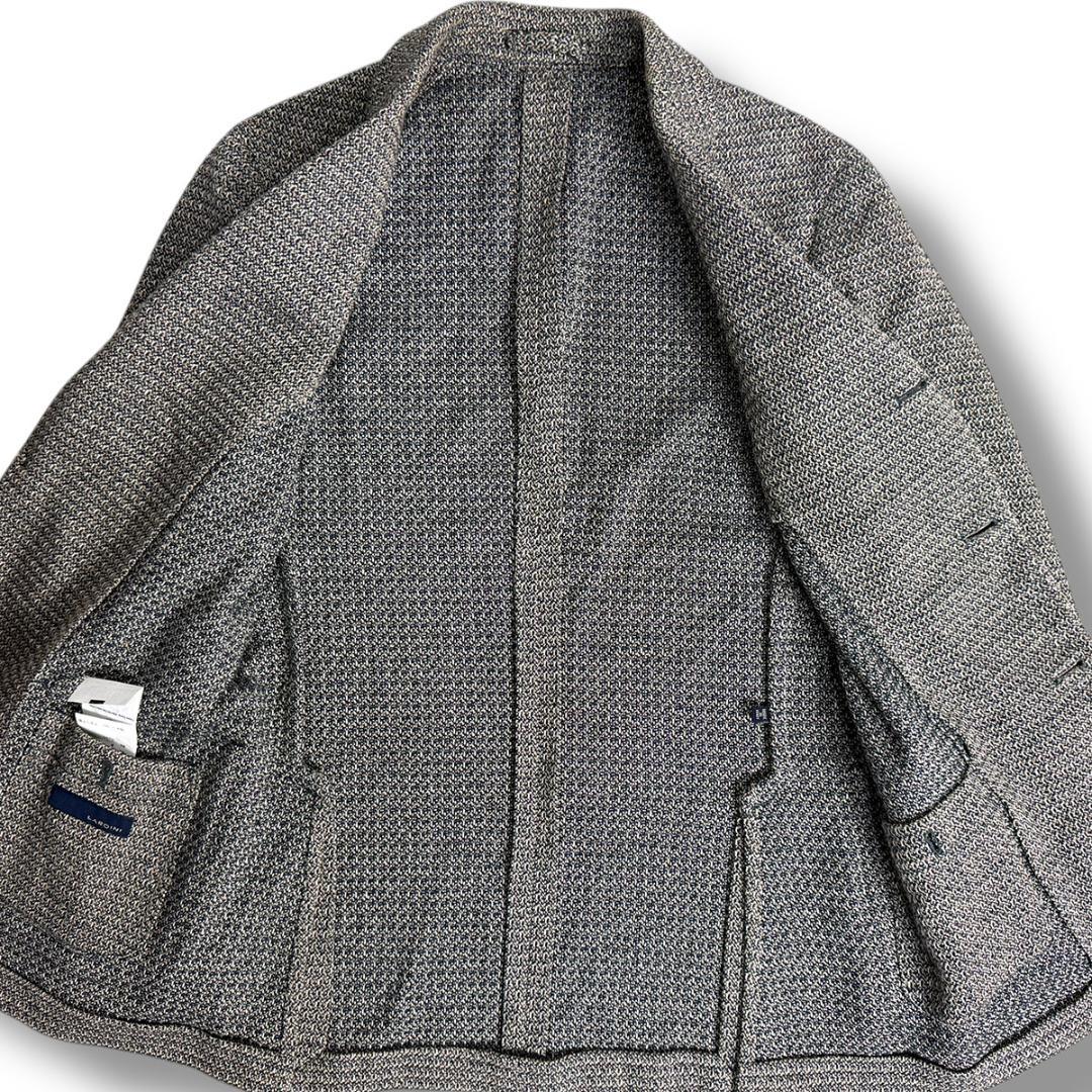 J7161 美品 ラルディーニ シルクミックス ニット編アンコンジャケット 46