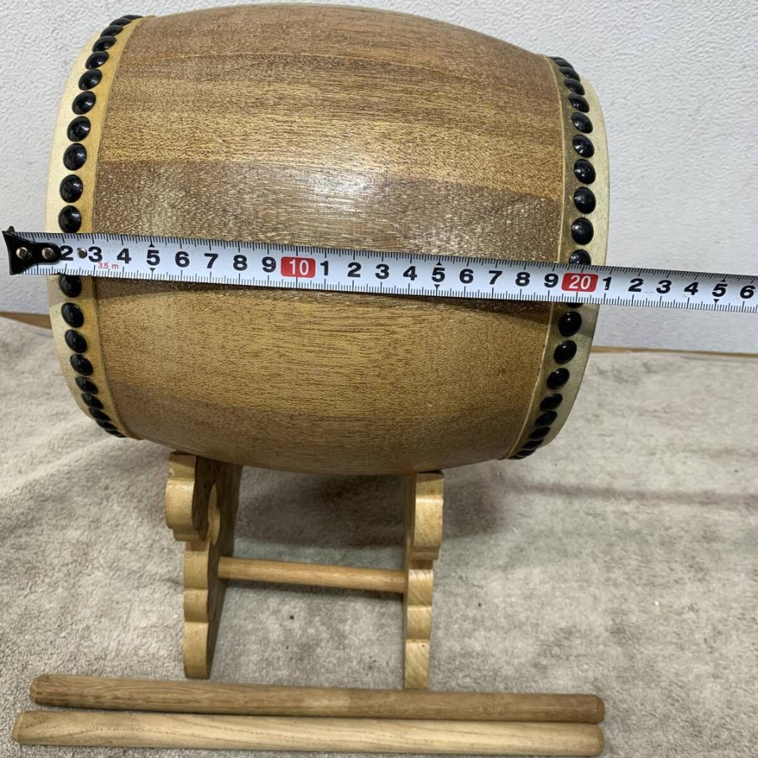 小さい太鼓 和太鼓 バチ付 縁起もの 祭り 祭 打楽器 和楽器 　XZ 3806