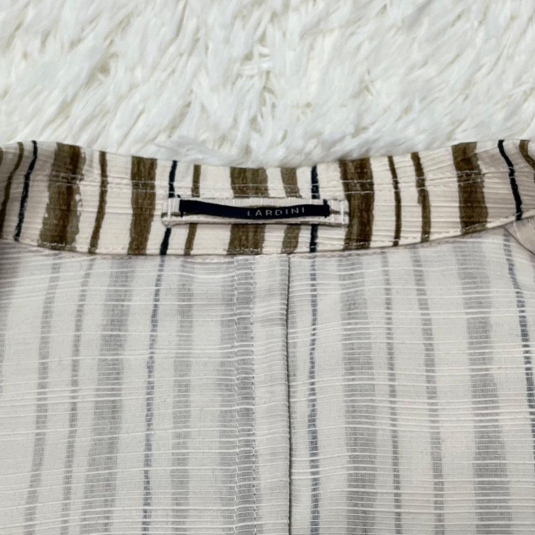 【新品タグ付き】LARDINI テーラードジャケット ストライプ 48