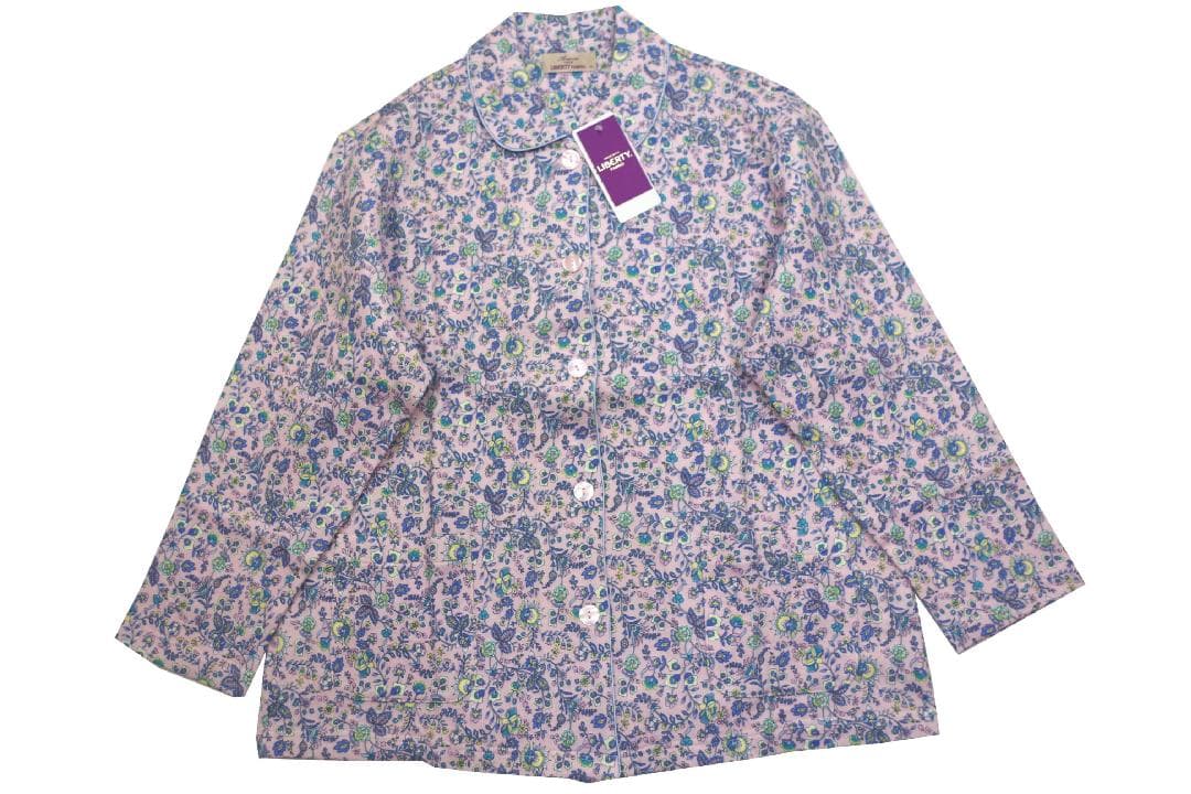 【新品】リバティ LIBERTY fabric　中綿入り秋冬物パジャマ（L)