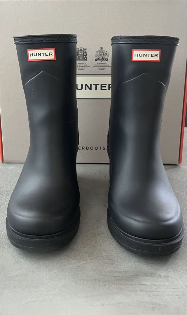 HUNTER リファインドミッドウェッジソールレインブーツ UK(22〜22.5