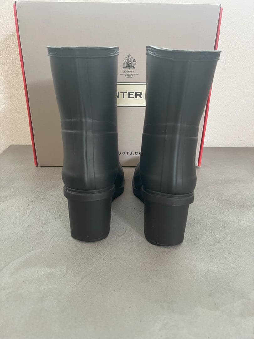 HUNTER リファインドミッドウェッジソールレインブーツ UK(22〜22.5