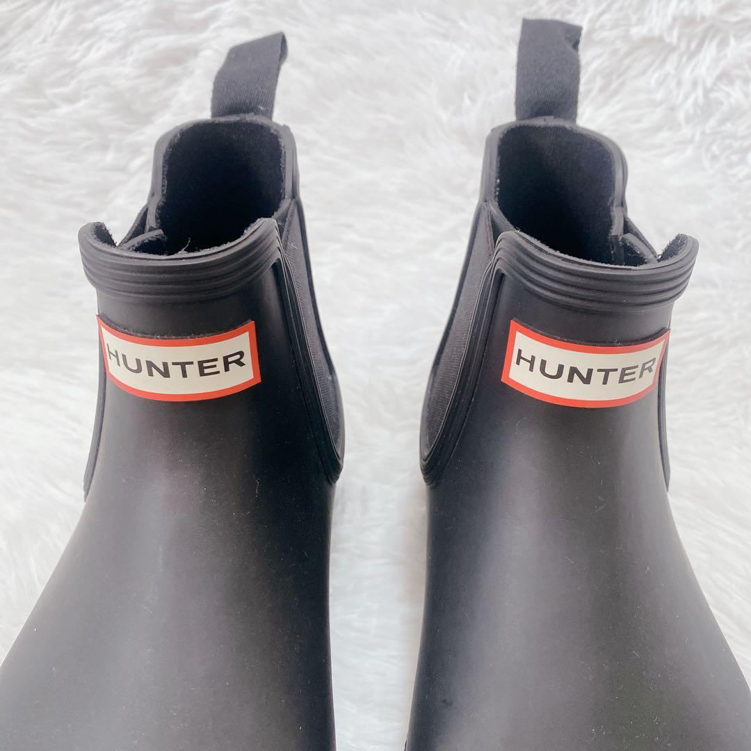 ✨美品✨ HUNTER ハンター サイドゴア レインブーツ ブラック UK7