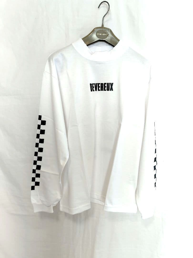 最終値新品【DEVEREUX GOLF】ロンT／チェッカーモックネックシャツ L