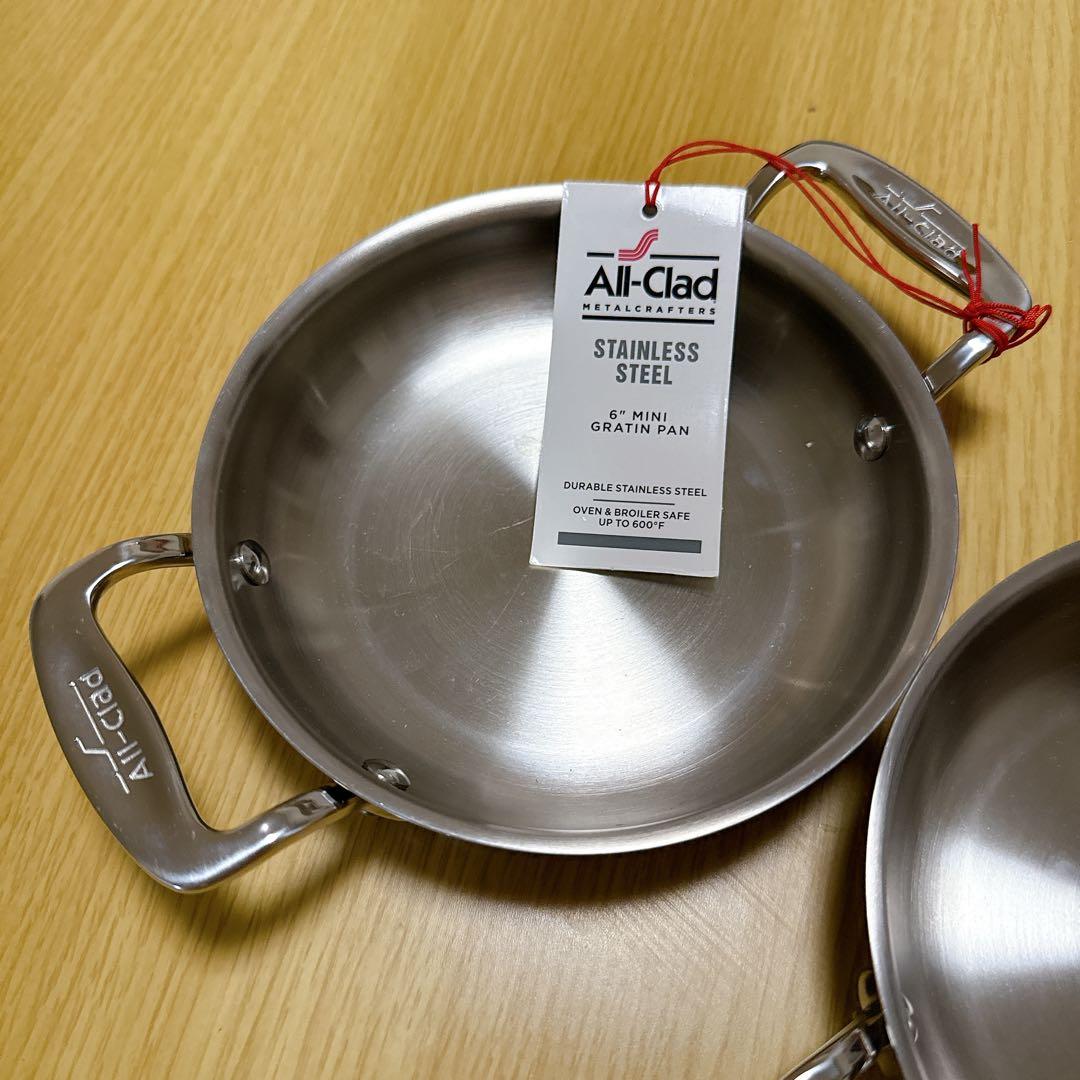 All-Clad ステンレススチール ミニグラタンパン 6インチ　15cm