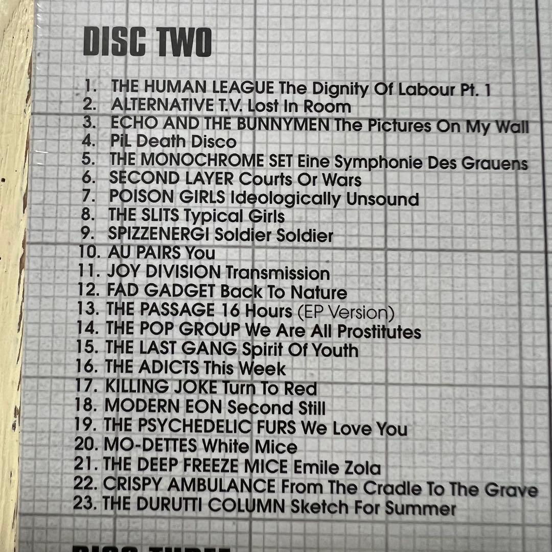 V.A.UK POST PUNK 1977-1981 5CD 未開封新品