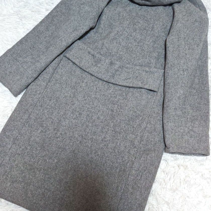 美品　スローブイエナ　ウールカシミヤフーディコート　日本製　スーパー100