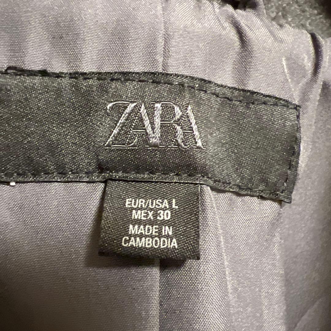 ZARA ザラ ソフトオーバーサイズコート ダークグレー Lサイズ