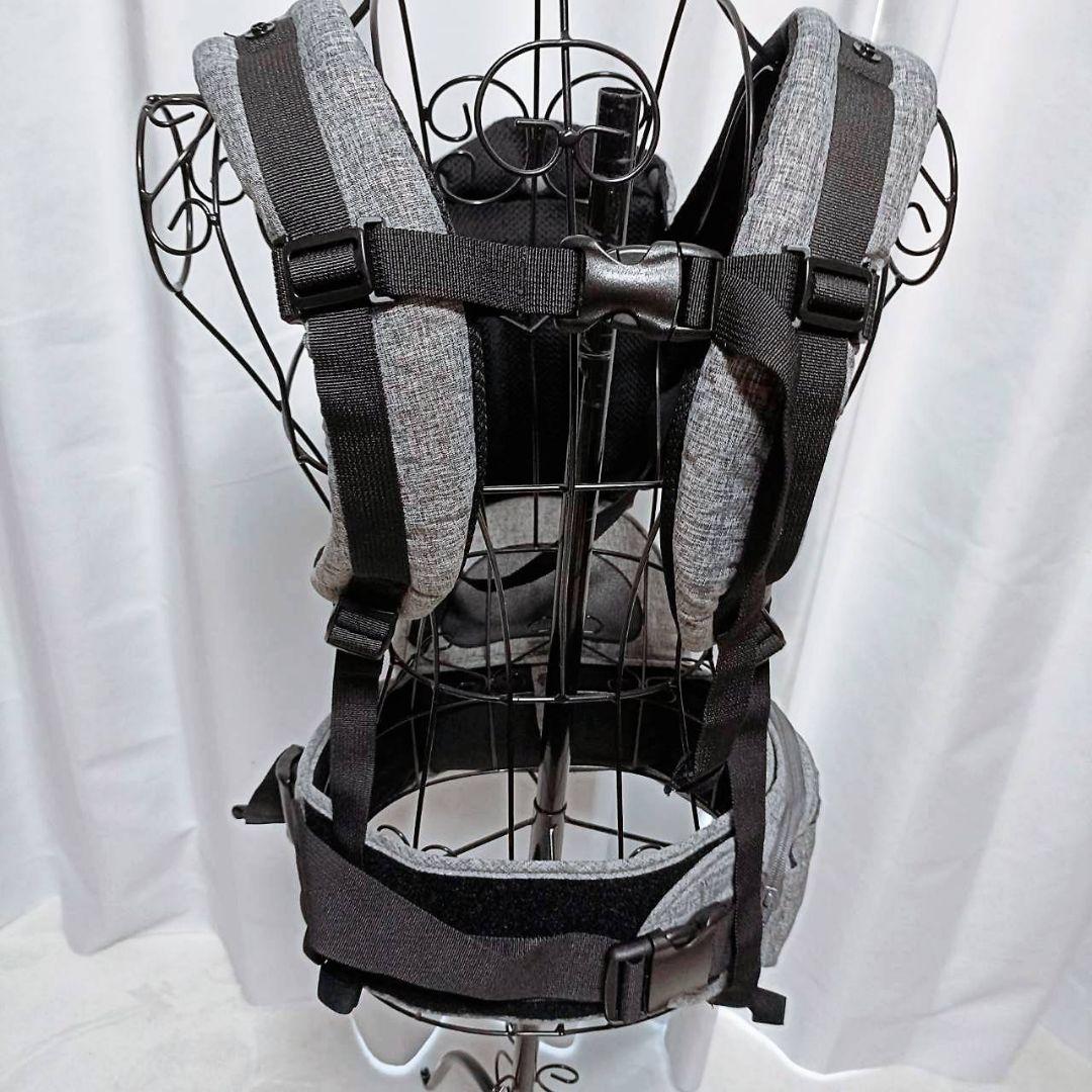 【美品】 ヒップシート　tran napnap 　トラン 抱っこ紐 グレー