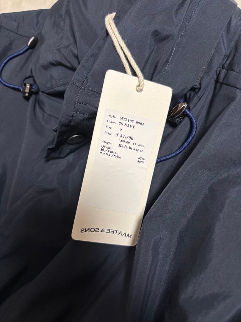 MAATEE&SONS 25SS STAND BL NAVY サイズ2
