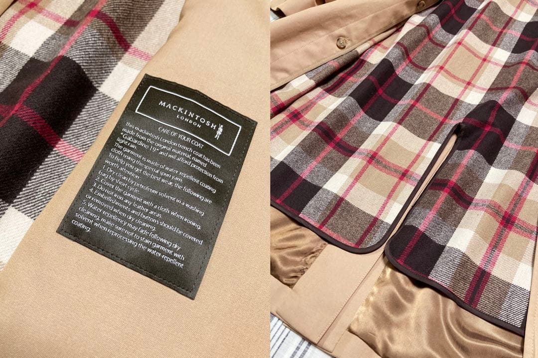 MACKINTOSH LONDON ギャバジン トレンチコート ベージュ