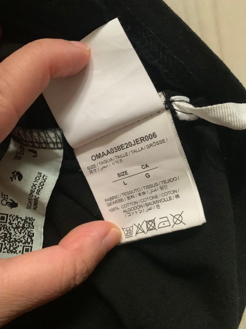 (正規品 )Off-White Tシャツ ブラック サイズ L