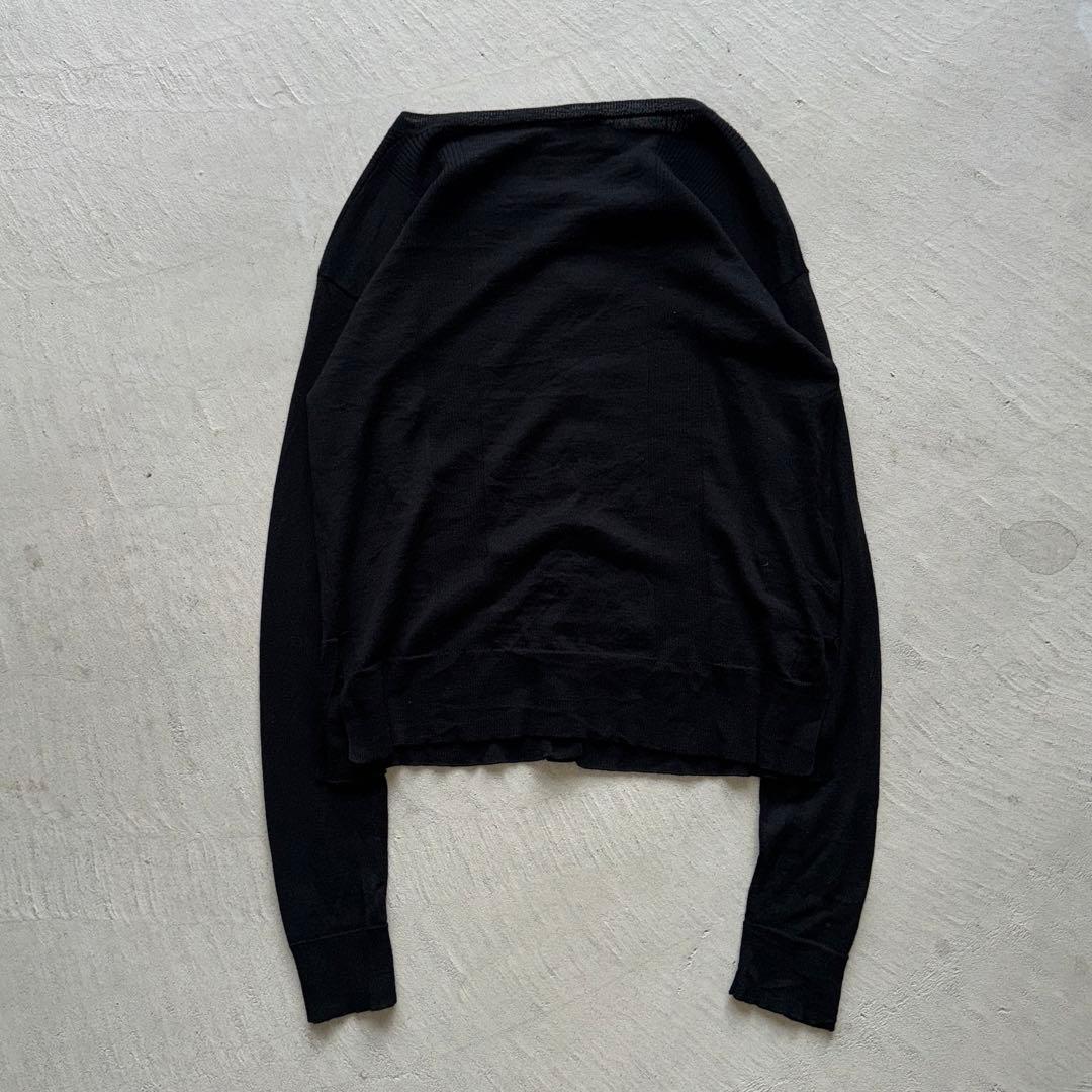 prada black cardigan archive 黒 カーディガン