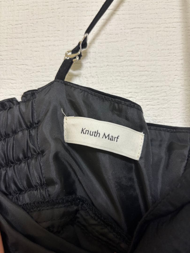 KnuthMarf 2way peplum tops ブラック　クヌースマーフ
