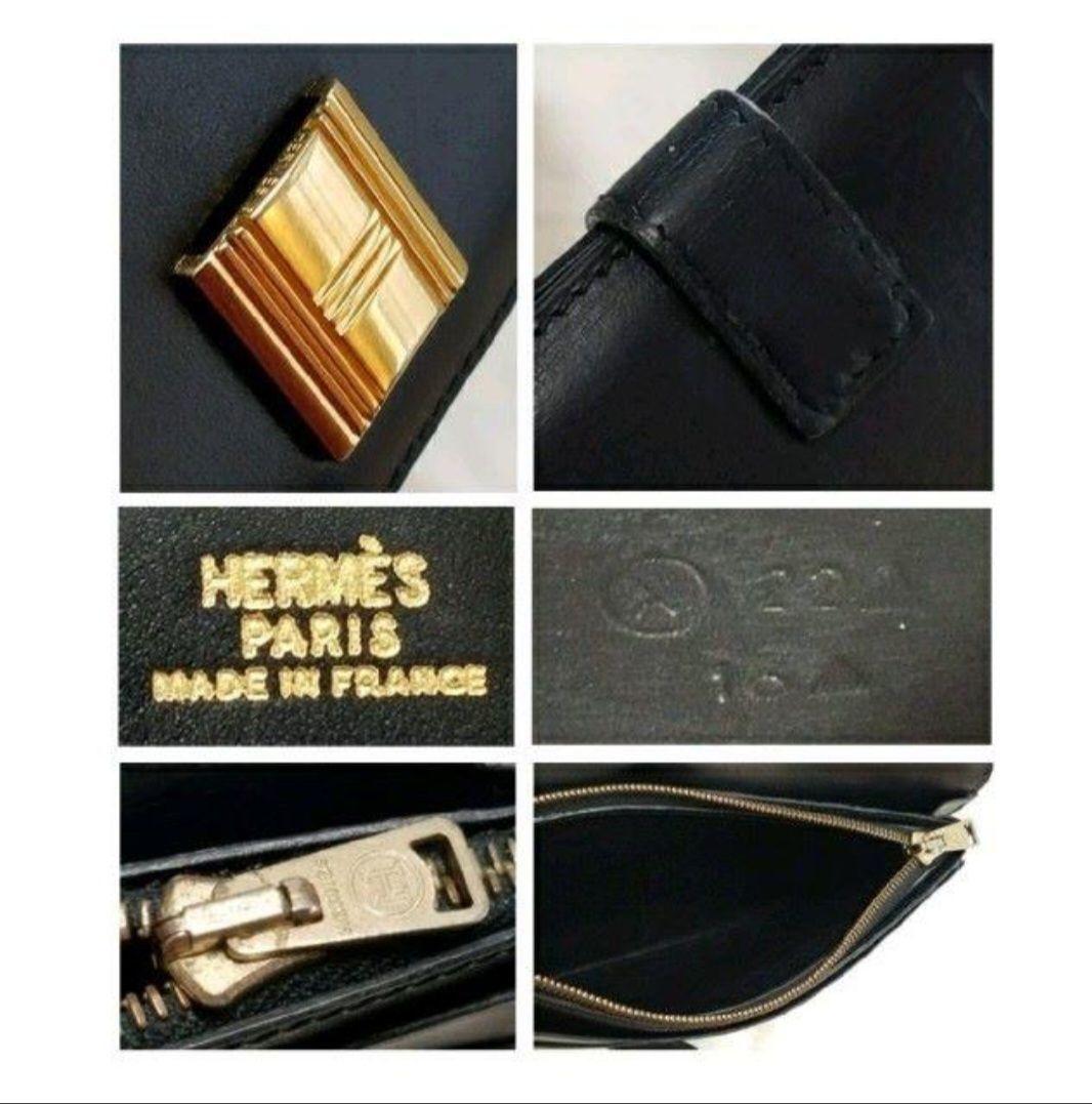 エルメス ソミュール ディアンヌ 二つ折り G金具 ヴィンテージ 長財布