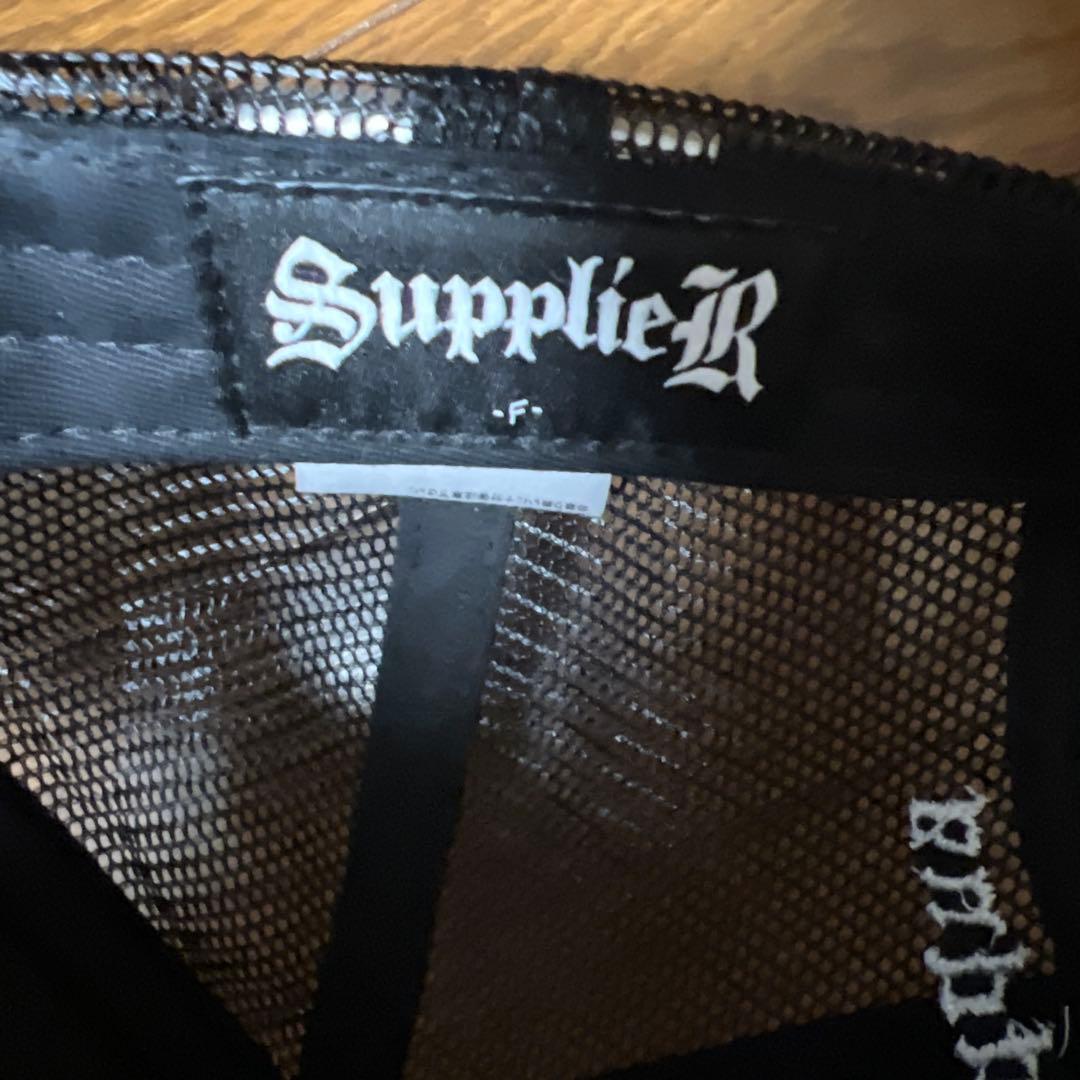 SupplieR メッシュキャップ ホワイト×ブラック
