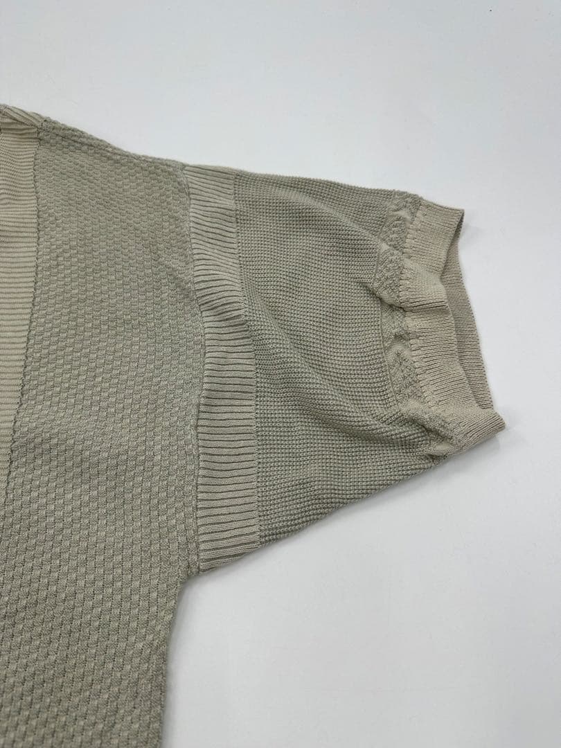 希少/23SS/yashiki/ツボミ ニット ポロシャツ/2
