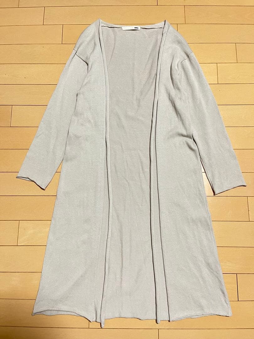evam eva エヴァムエヴァ　アンサンブル　ロングカーディガン　コットン