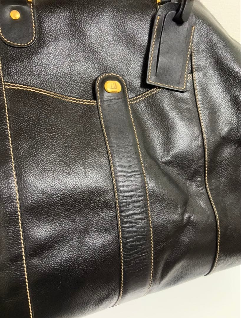 美品 dunhill ダンヒル ブラック レザー 2wayボストン