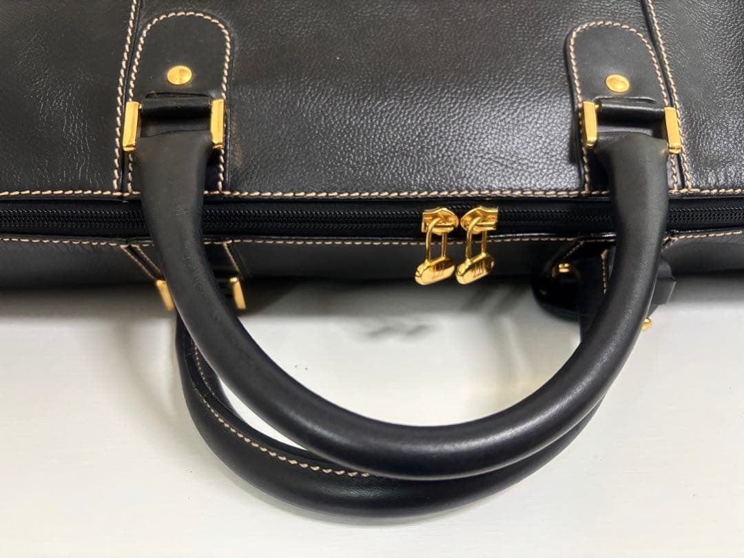 美品 dunhill ダンヒル ブラック レザー 2wayボストン
