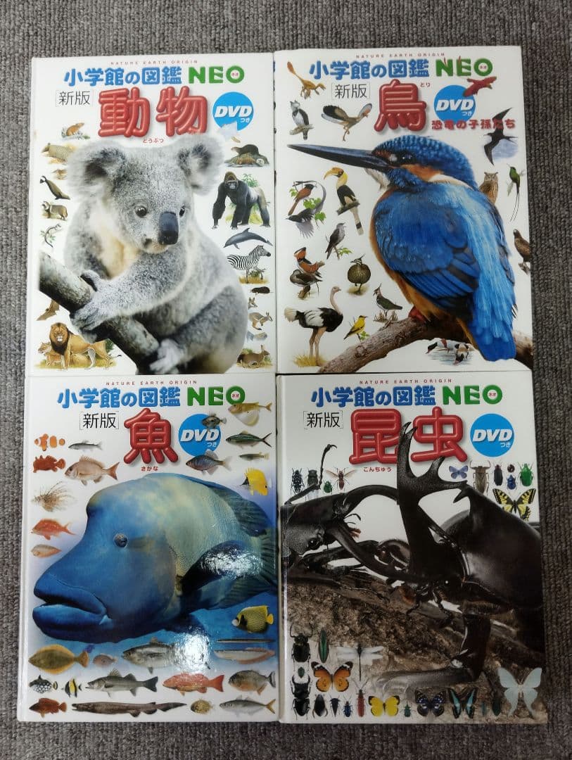 小学館の図鑑NEO　10冊セット　DVD2枚付