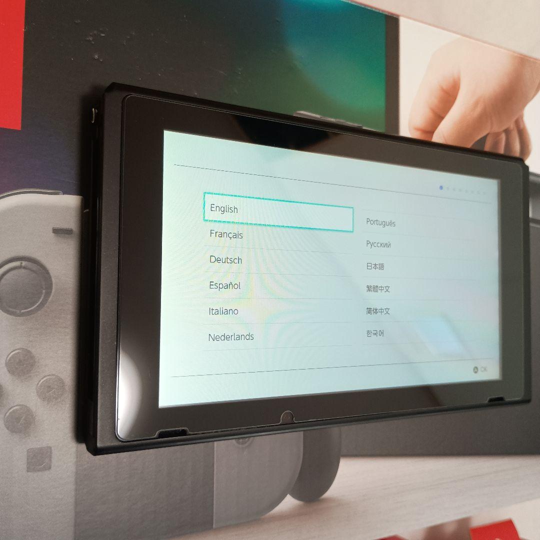 Nintendo Switch 本体 グレー 赤緑ジョイコン スプラ2プロコン