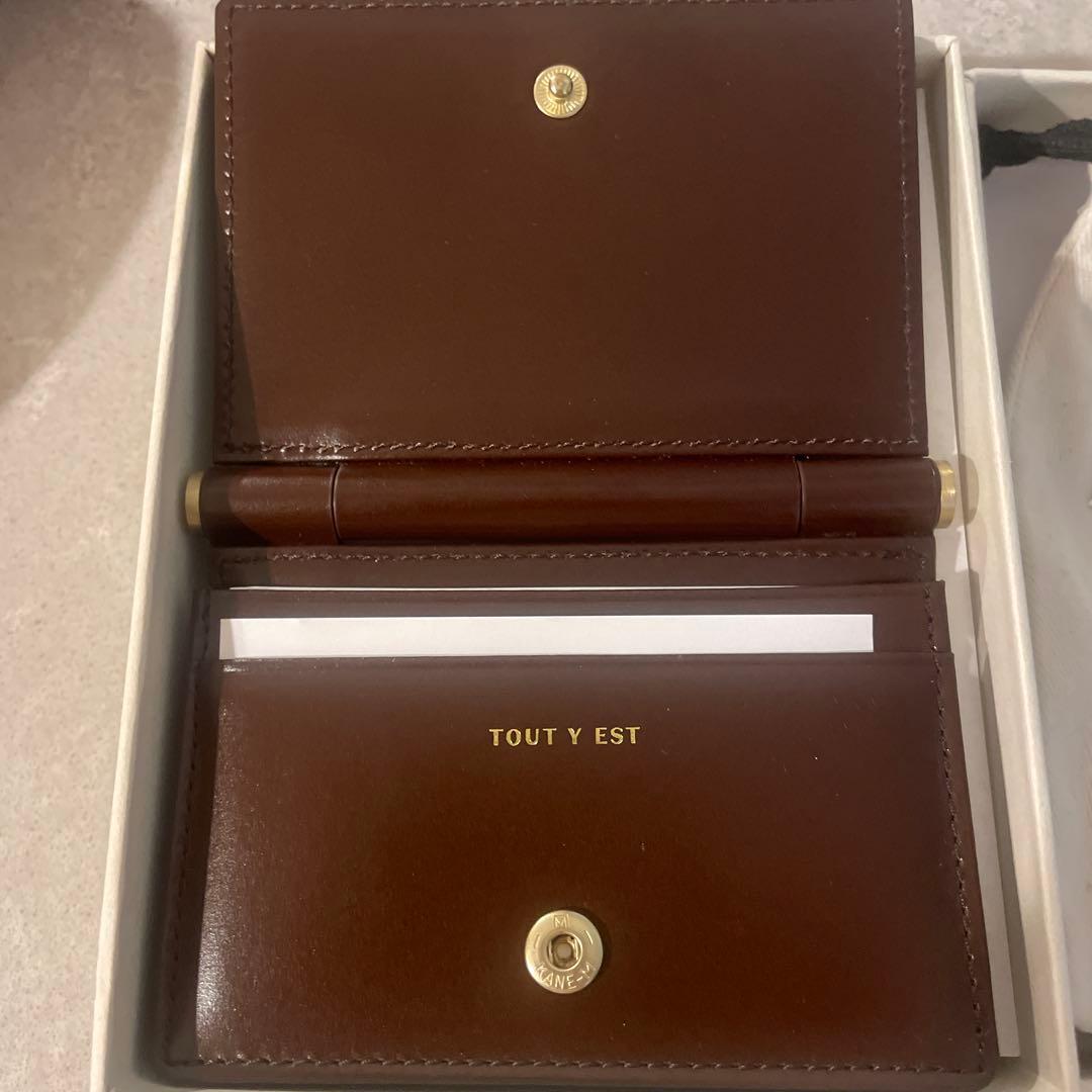 TOUT Y EST トゥティエ　ポメル名刺入れ