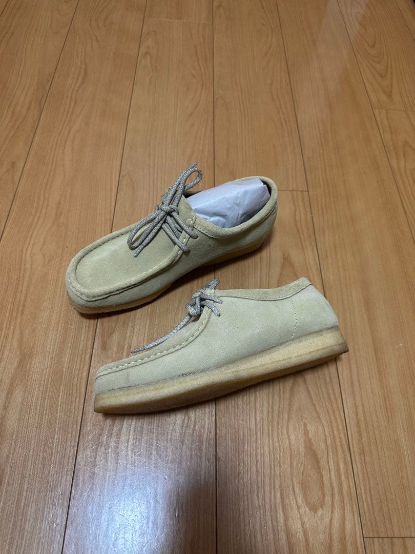 クラークス　ワラビー　 size uk8 alwayth 靴紐付き