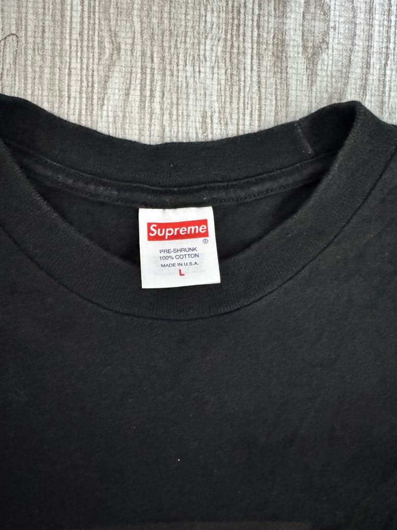 Supreme Tonal Box Logo Tee ブラック Lサイズ