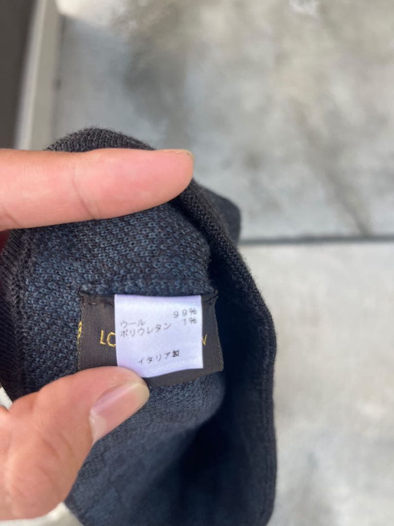 Louis Vuitton チェック柄ニット帽