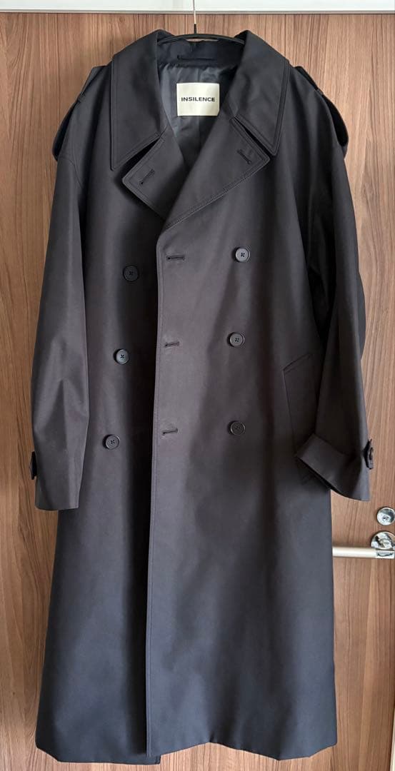 ジャケット・アウター INSILENCE Oversize Trench Coat BLACK