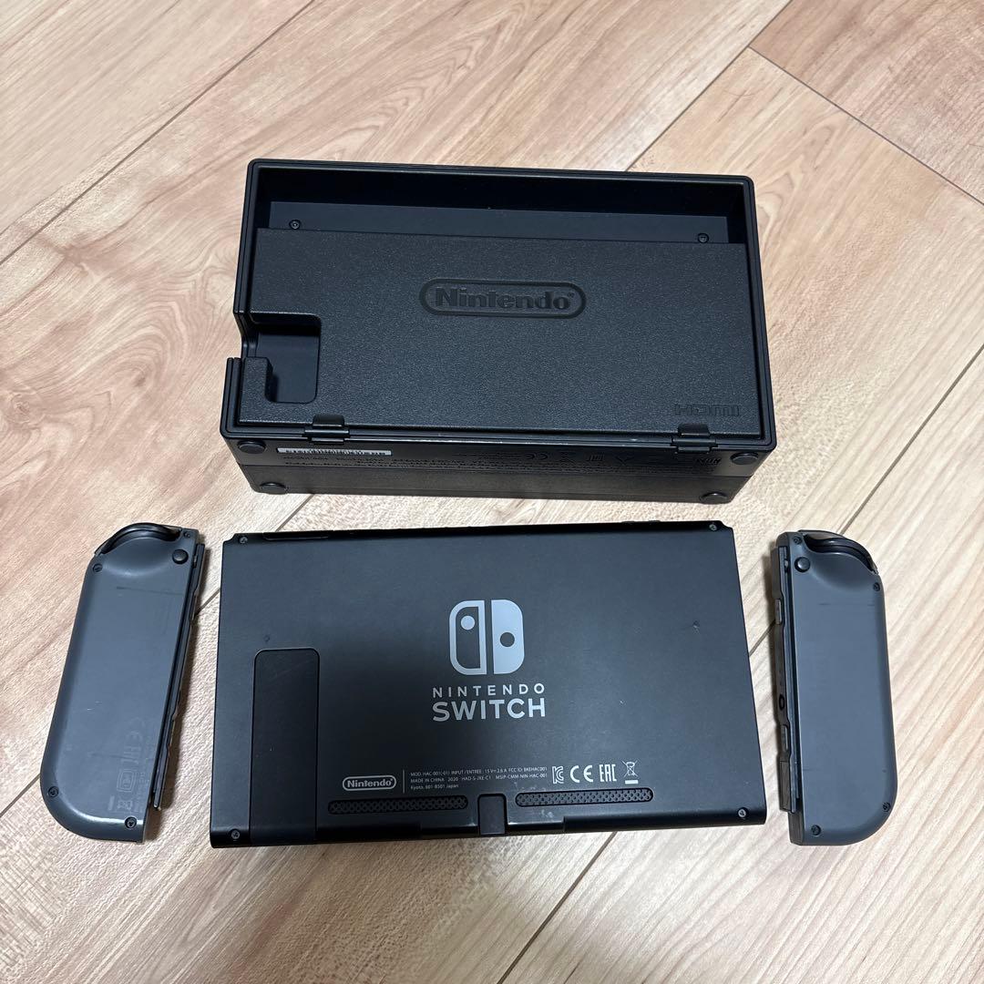 Nintendo Switch 本体 グレー 付属品完備　※ハードケース付き