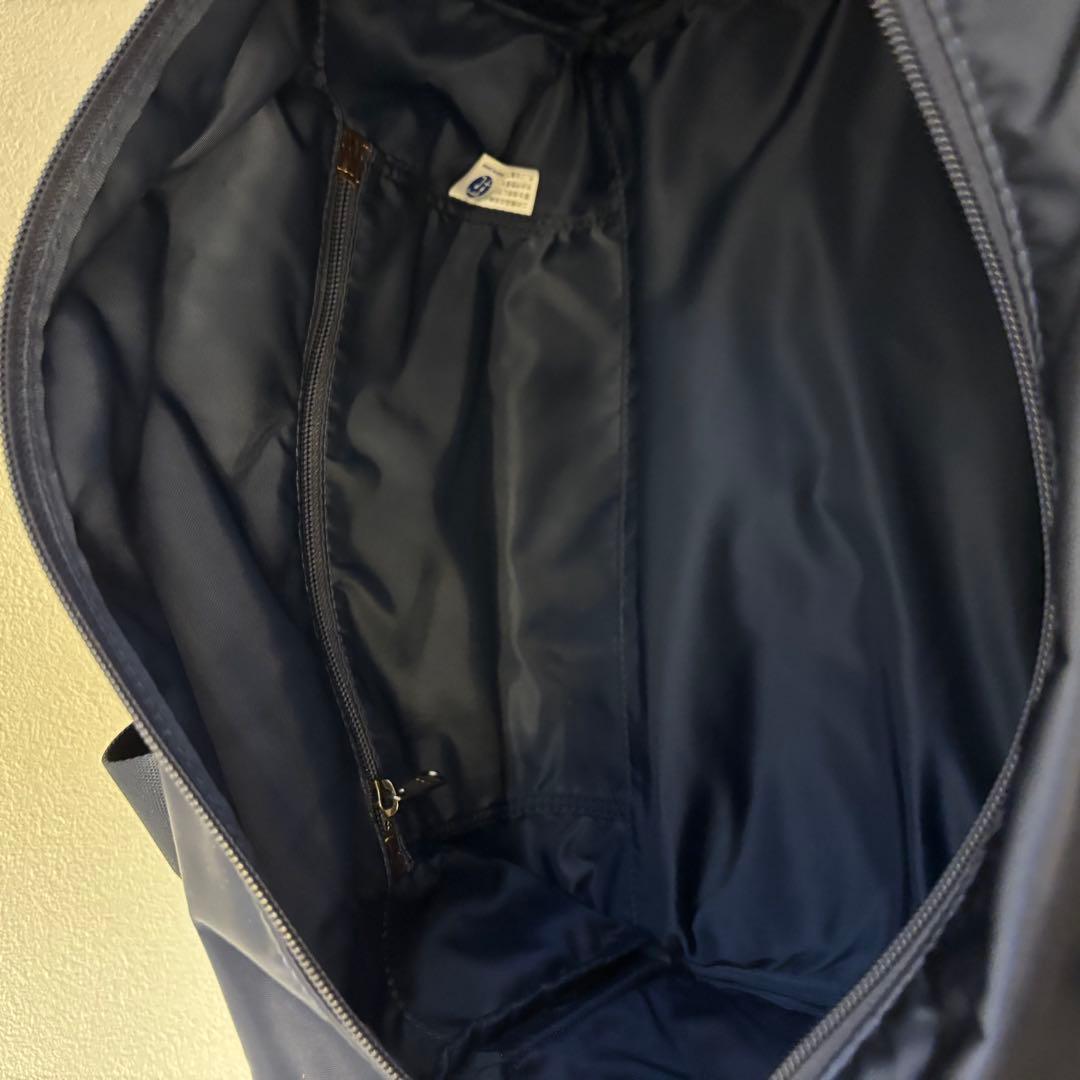 未使用級☆2way PORTER 吉田カバン ダッフルバッグネイビー紺革レザー