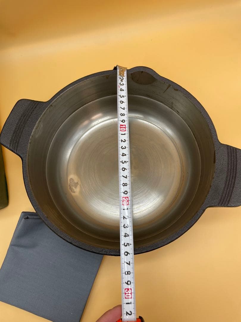 未使用　山王堂　久慈砂鉄　天ぷら鍋　26㎝　箱付き