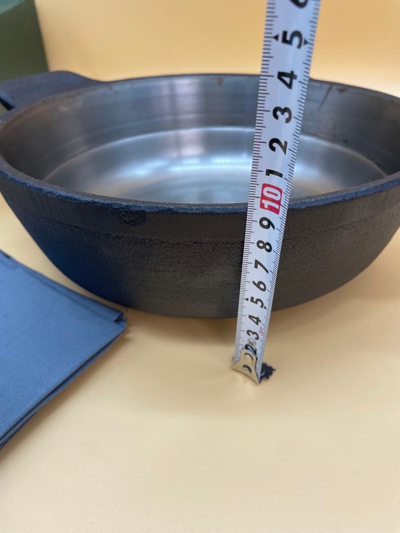 未使用　山王堂　久慈砂鉄　天ぷら鍋　26㎝　箱付き