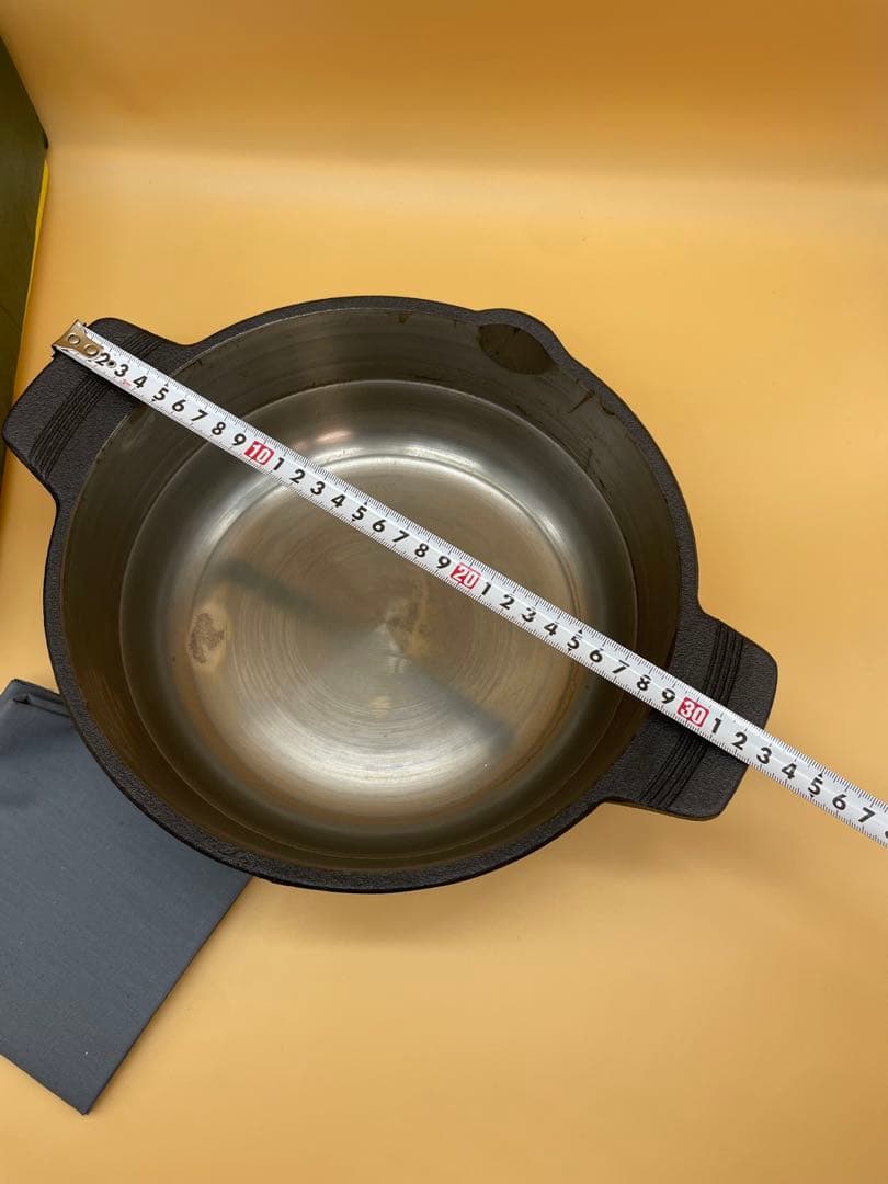 未使用　山王堂　久慈砂鉄　天ぷら鍋　26㎝　箱付き