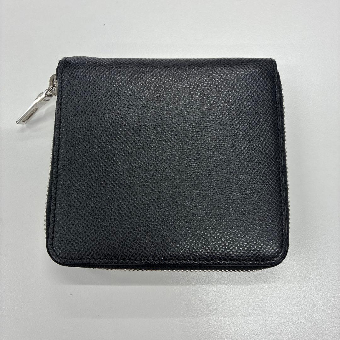 BALLY バリー　ラウンドジップ 黒 二つ折り財布