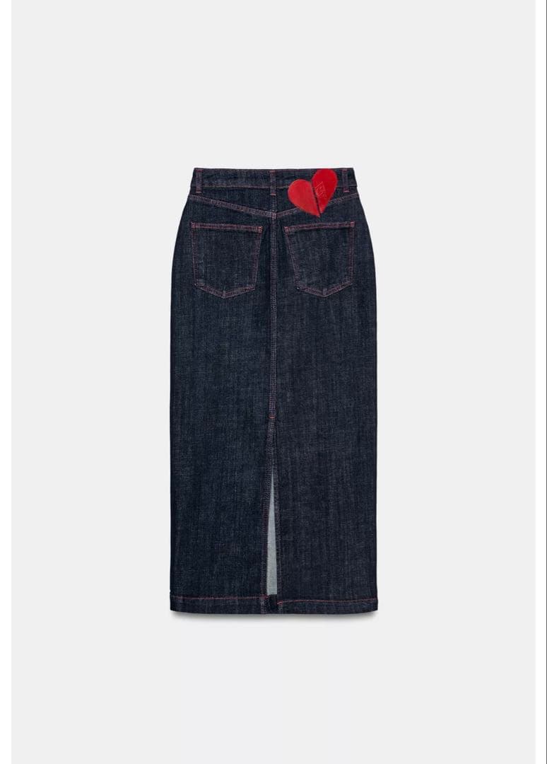 完売品⭐︎ZARA Z1975 ミディ丈デニムスカート L ブルー スリット