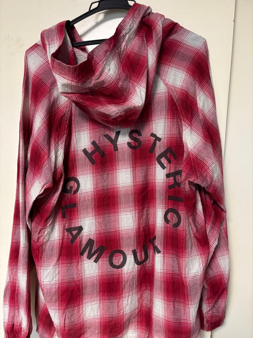 HYSTERIC GLAMOUR フード付きチェックシャツ