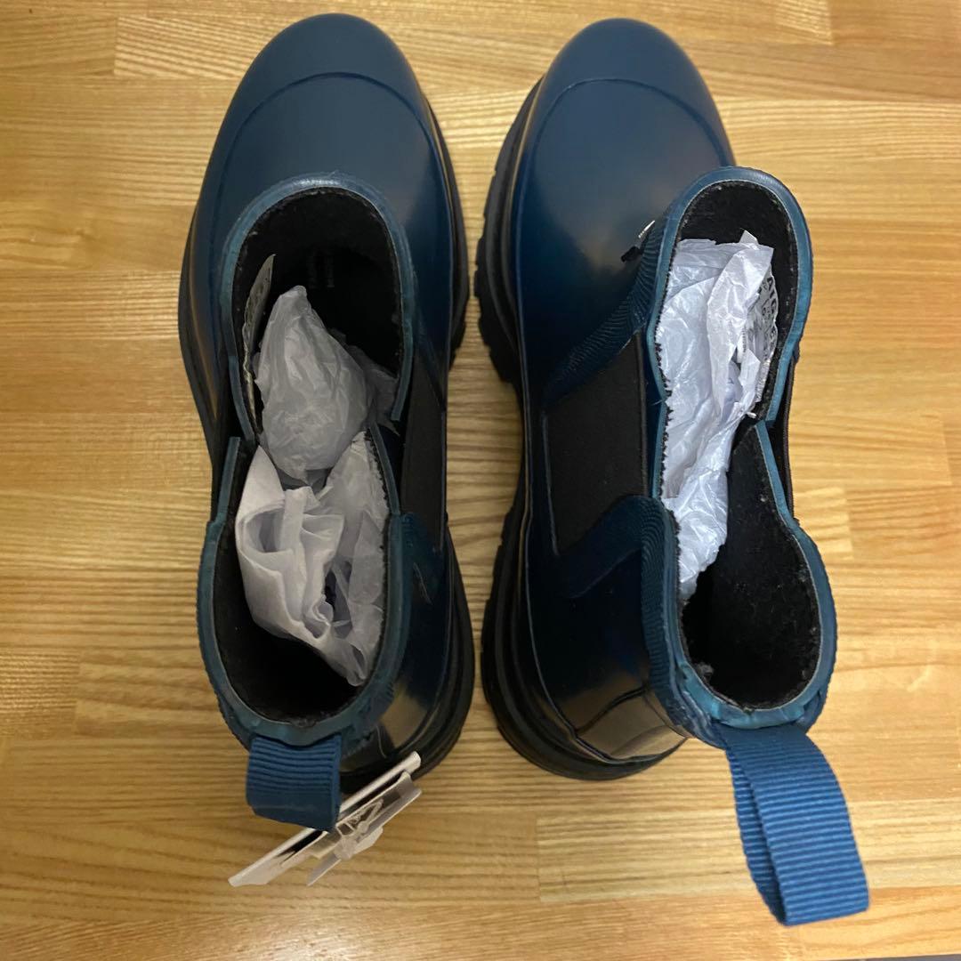 AIGLE ネイビー チェルシーブーツ