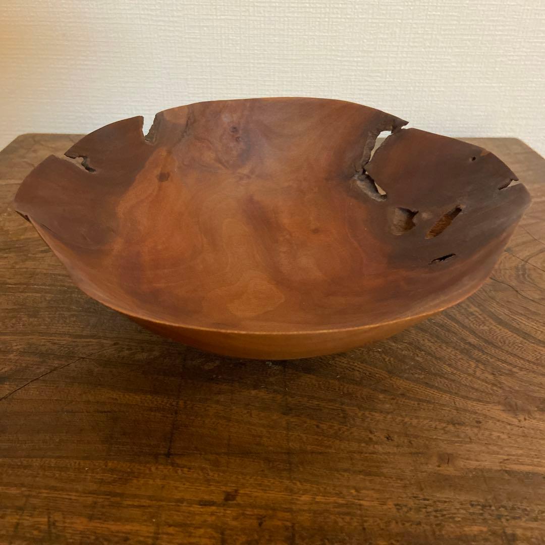 K*様 雨晴 個展購入｜木工作家 藤本健 アカギ ウッドボウル｜一点物・希少作