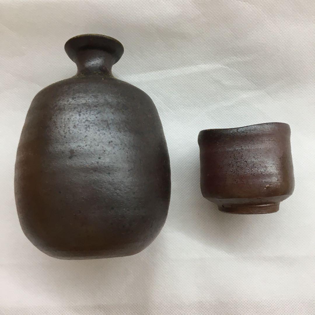 備前焼　桃里窯　徳利　明石政幸