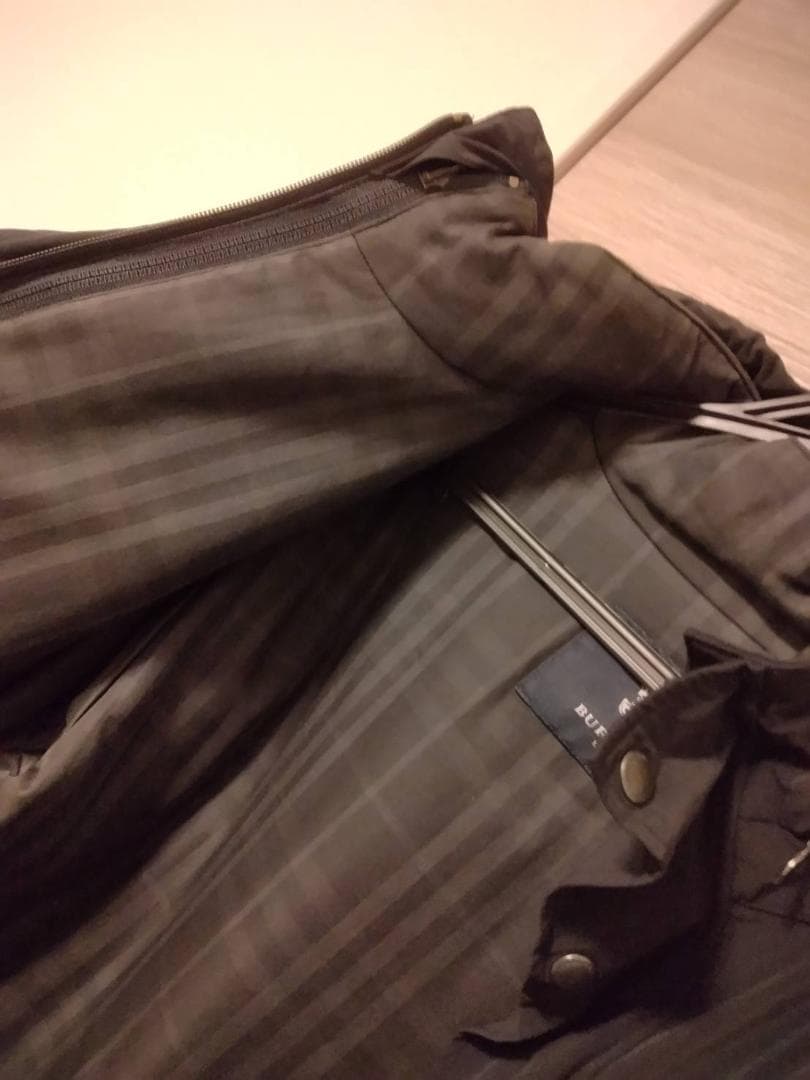 Burberry Londonブラック チェックロングコート