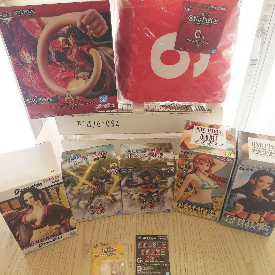 ワンピース A賞+C賞+G賞+H賞+ハンコック+ナミ+ロビン+戦光絶景2体