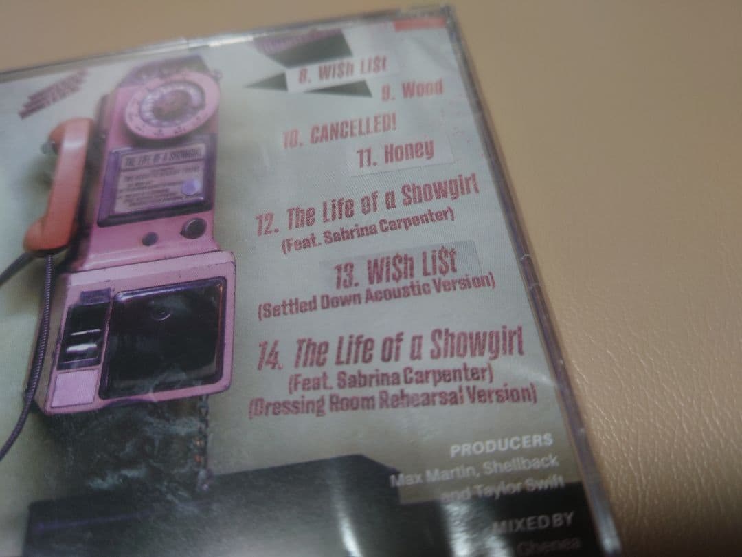 洋楽 TAYLOR SWIFT CD THE LIFE OF A SHOWGIRL