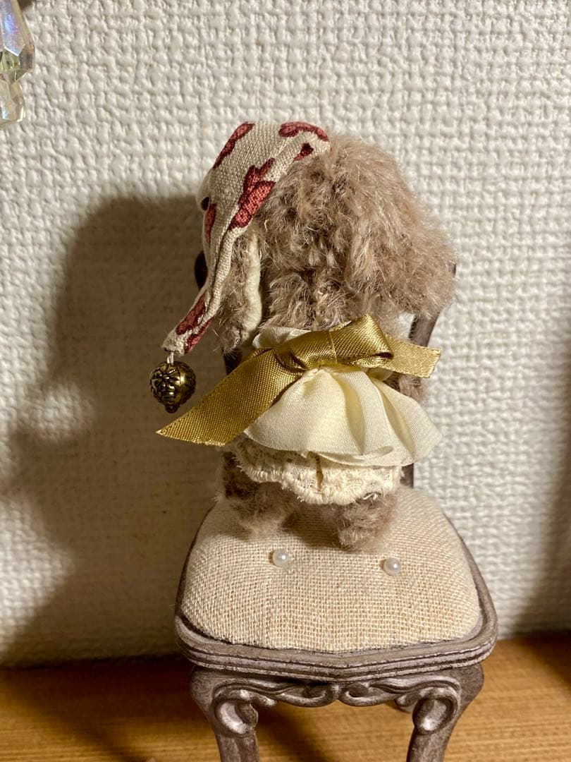 ドイツ製：短毛モヘア　ぱおーんちゃん9センチ　テディベア　ぬいぐるみ
