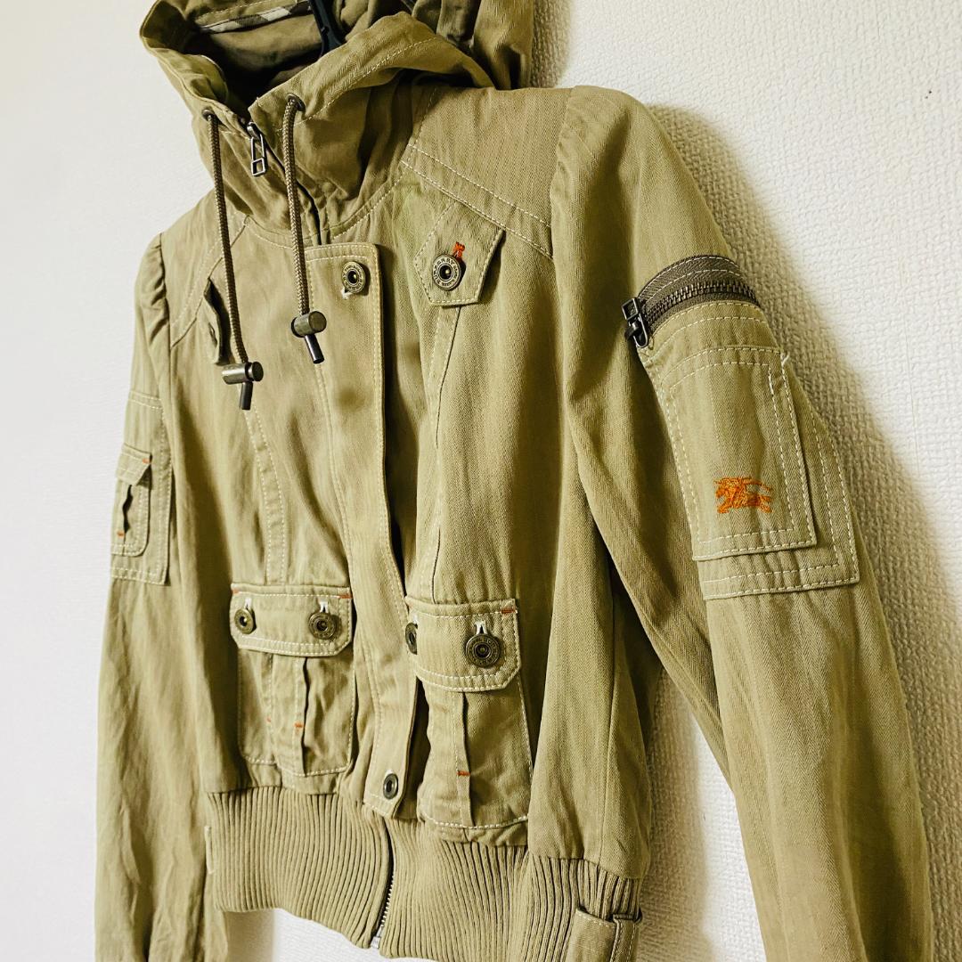 バーバリー BURBERRY BLUE LABEL ミリタリージャケット